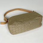 Fendi Handbag Zucchino Pattern Mamma Baguette Canvas Beige — view 2