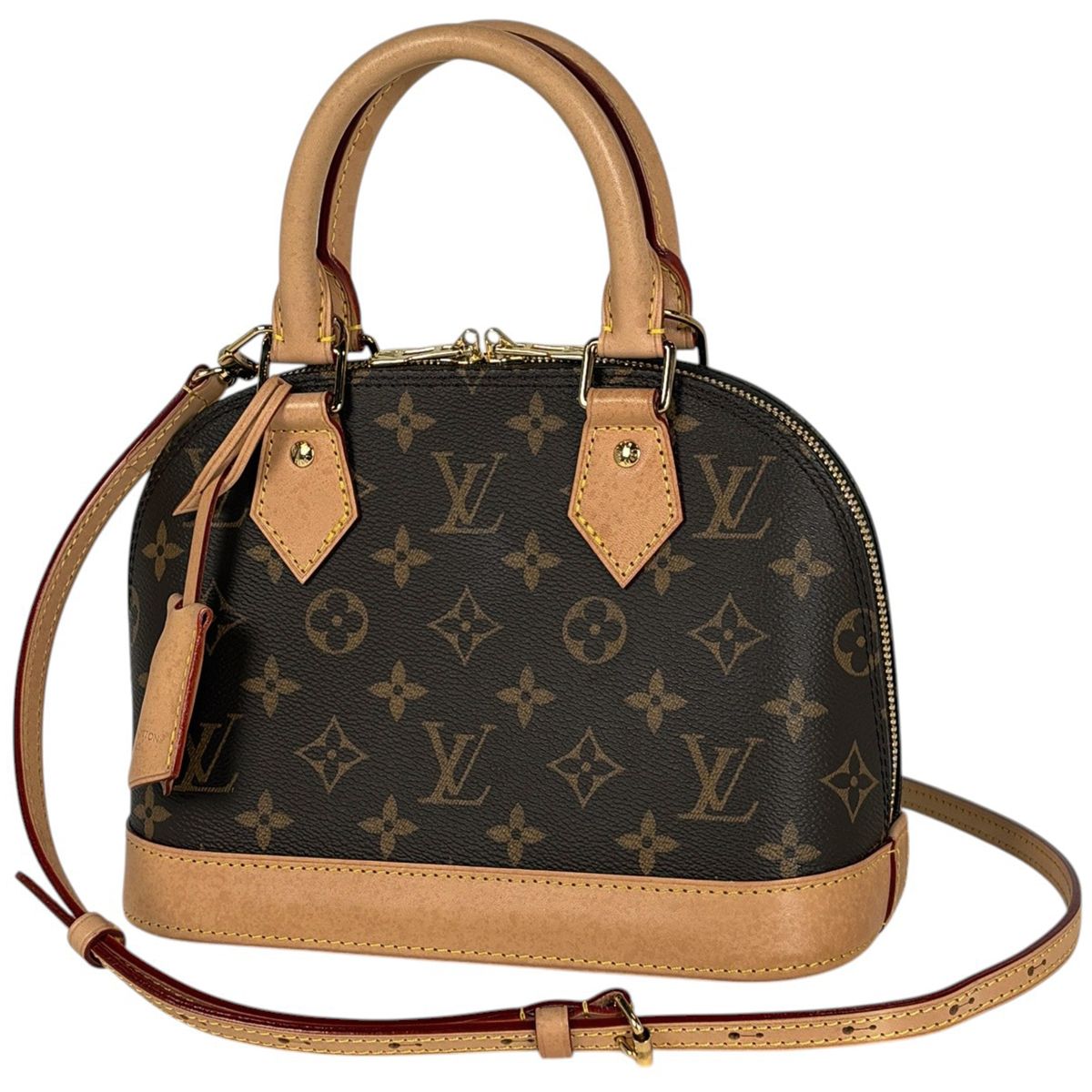 Louis Vuitton Alma BB Handbag 2-Way Monogram Brown