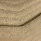 Saint Laurent Shoulder Bag Lou Fringe Leather Beige — view 4