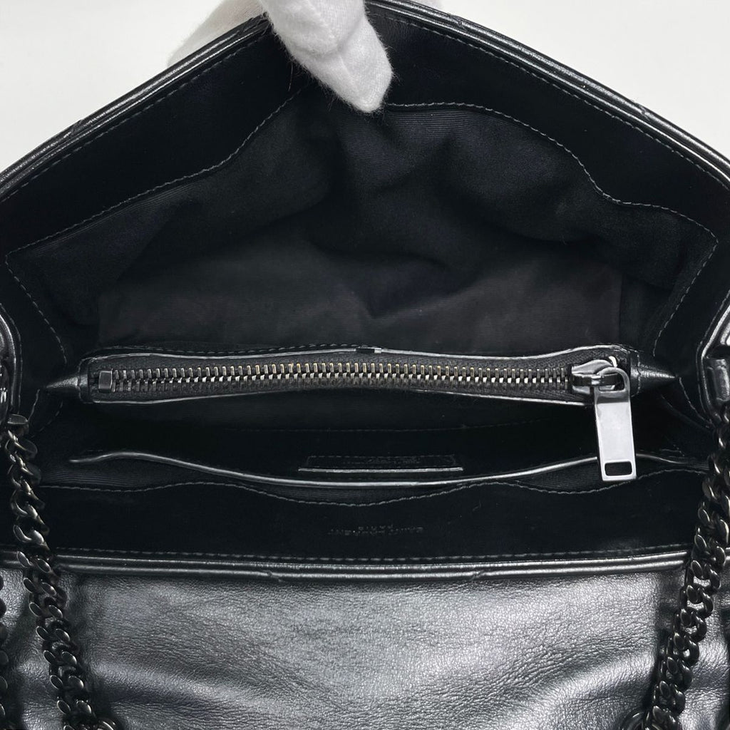 Saint Laurent Shoulder Bag Loulou Small Leather Black — view 7