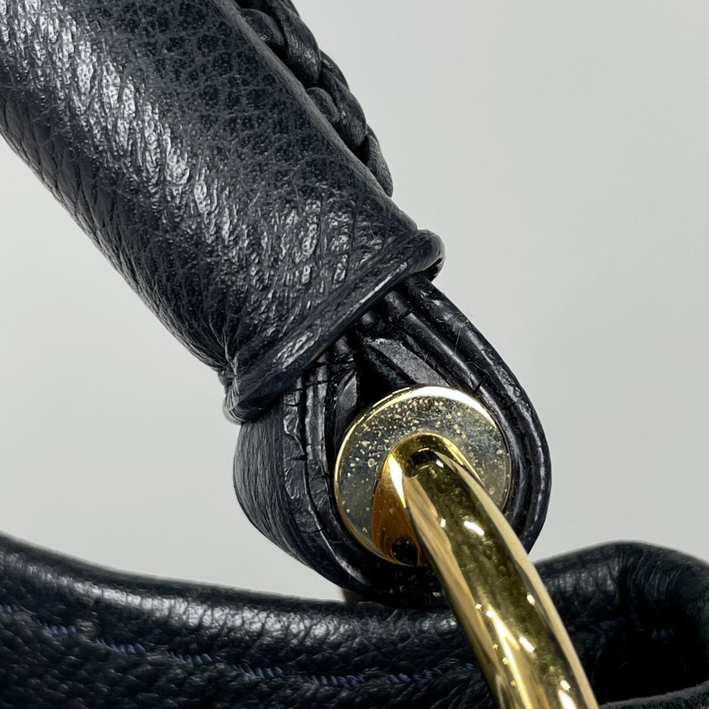 Louis Vuitton Artsy MM Shoulder Bag Monogram Empreinte Noir — view 5
