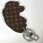 Louis Vuitton Bag Charm LV Cat Key Holder Monogram White Brown — view 2