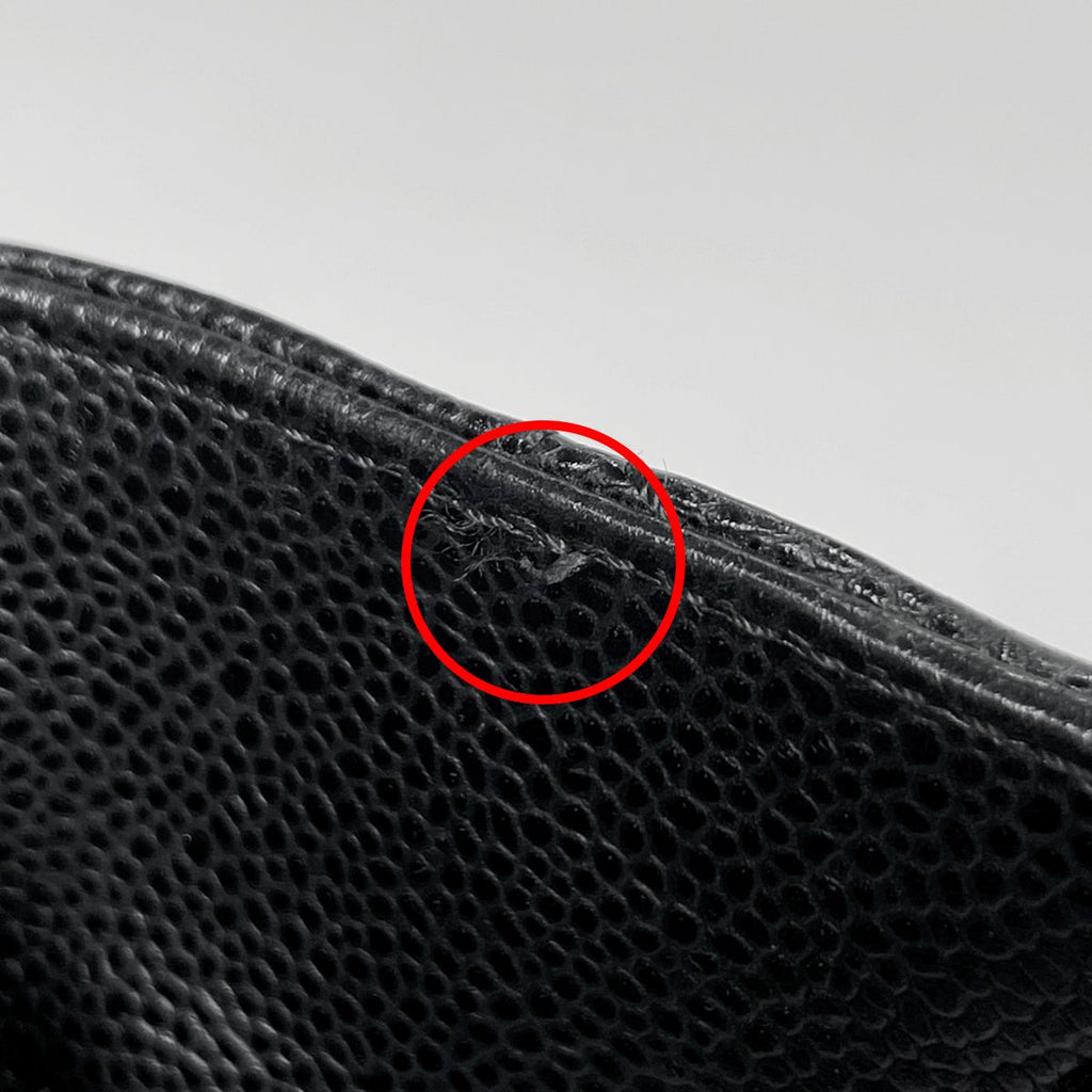 Chanel Tote CC Logo Quilted Grand Shopping GST Caviar Leather Black — view 7