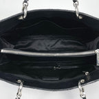 Chanel Tote CC Logo Quilted Grand Shopping GST Caviar Leather Black — view 9