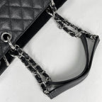 Chanel Tote CC Logo Quilted Grand Shopping GST Caviar Leather Black — view 6