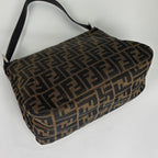 Fendi Shoulder Bag Zucca Pattern Mamma Bucket Canvas Brown — view 2