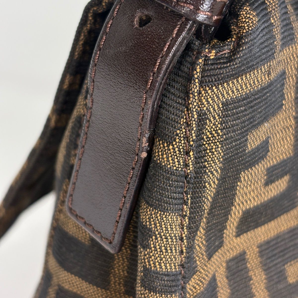 Fendi Shoulder Bag Zucca Pattern Mamma Bucket Canvas Brown — view 5