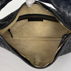 Bottega Veneta Intretchart Shoulder Bag Hobo Leather Black — view 7