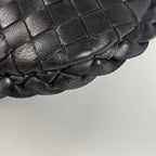 Bottega Veneta Intretchart Shoulder Bag Hobo Leather Black — view 3