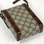 Gucci Shoulder Bag Horsebit GG Pattern Brown — view 2