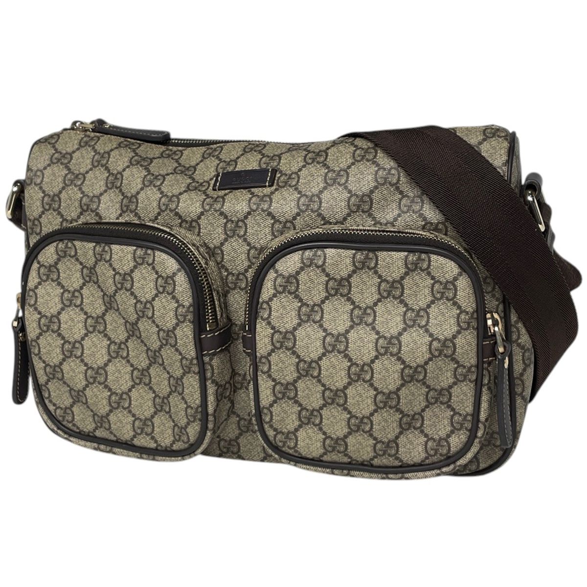 Gucci Shoulder Bag GG Pattern Brown