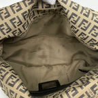 Fendi Shoulder Bag Zucchino Pattern Canvas Beige — view 7