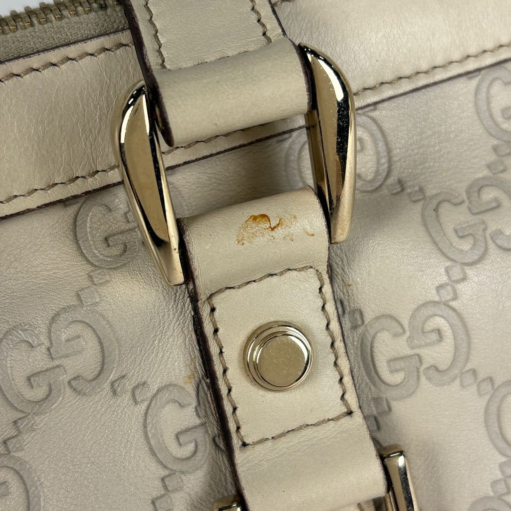 Gucci Guccissima Tote GG Pattern Shimarais White — view 4