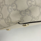 Gucci Guccissima Tote GG Pattern Shimarais White — view 3
