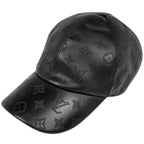 Louis Vuitton Cap Monogram Shadow Hat Leather Noir