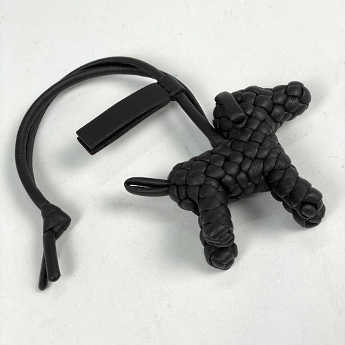 Bottega Veneta Bag Charm Intrecciato Dog Leather Brown — view 2