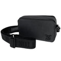 Louis Vuitton Alpha Wearable Wallet Shoulder Bag LV Aerogram Leather Noir