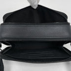 Louis Vuitton Alpha Wearable Wallet Shoulder Bag LV Aerogram Leather Noir — view 8