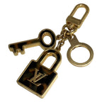 Louis Vuitton Key Holder 12 Porte Cles Confidance Gold Beige Darkbrown