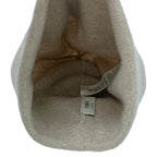 Fendi Knit Hat Ukuran S M Beige Lame Logo Wool Cashmere — view 3