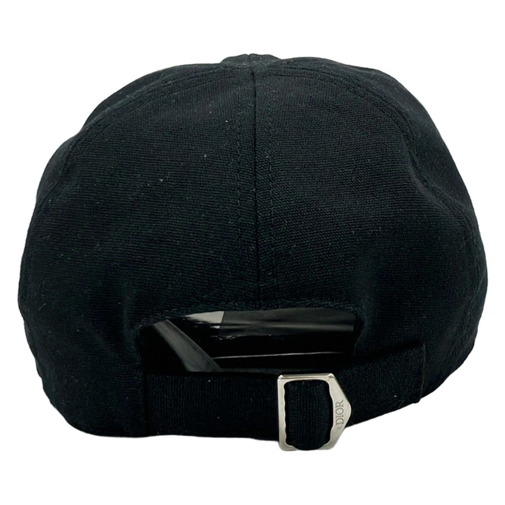 Dior Cap S Black Embroidery Oblique Cotton — view 3