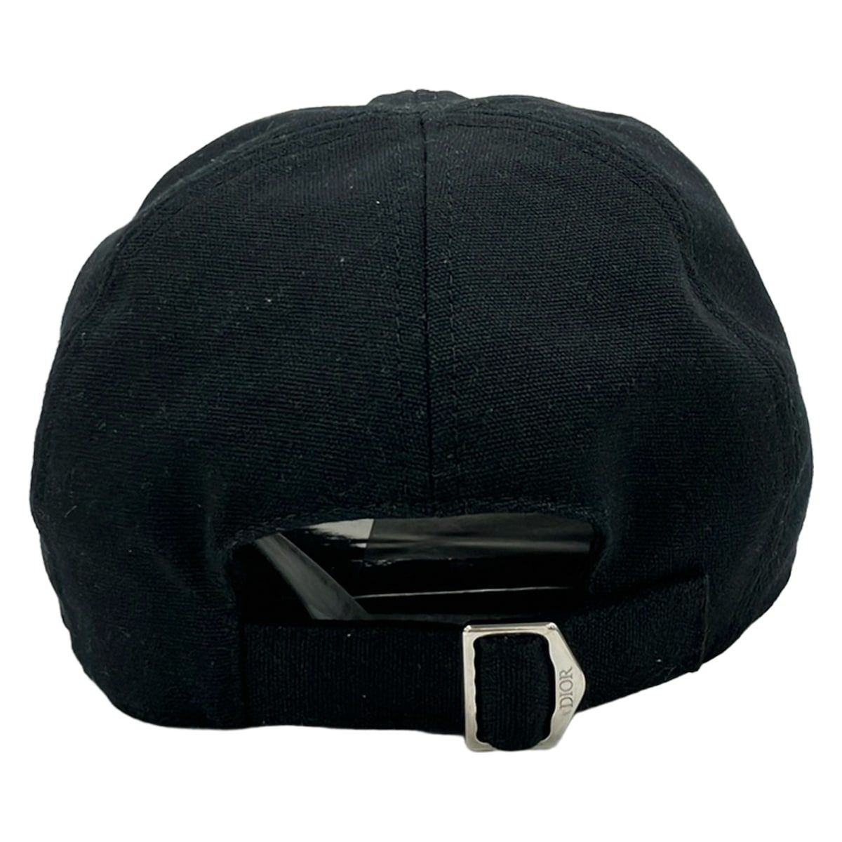 Dior Cap S Black Embroidery Oblique Cotton — view 3
