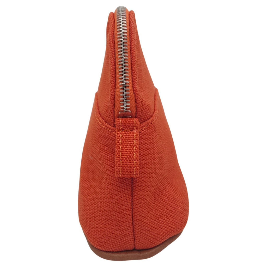 Hermes Bolide Pouch Mini Canvas Orange Silver — view 5