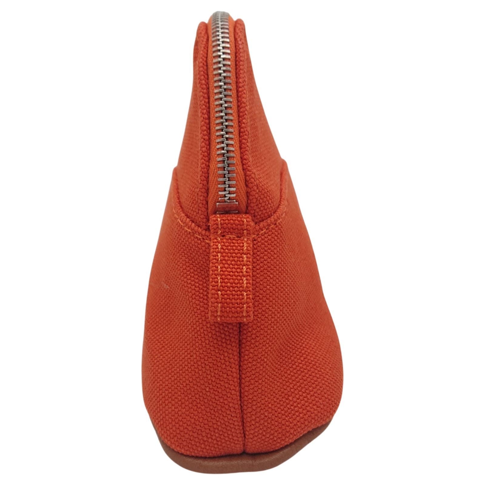 Hermes Bolide Pouch Mini Canvas Orange Silver — view 5