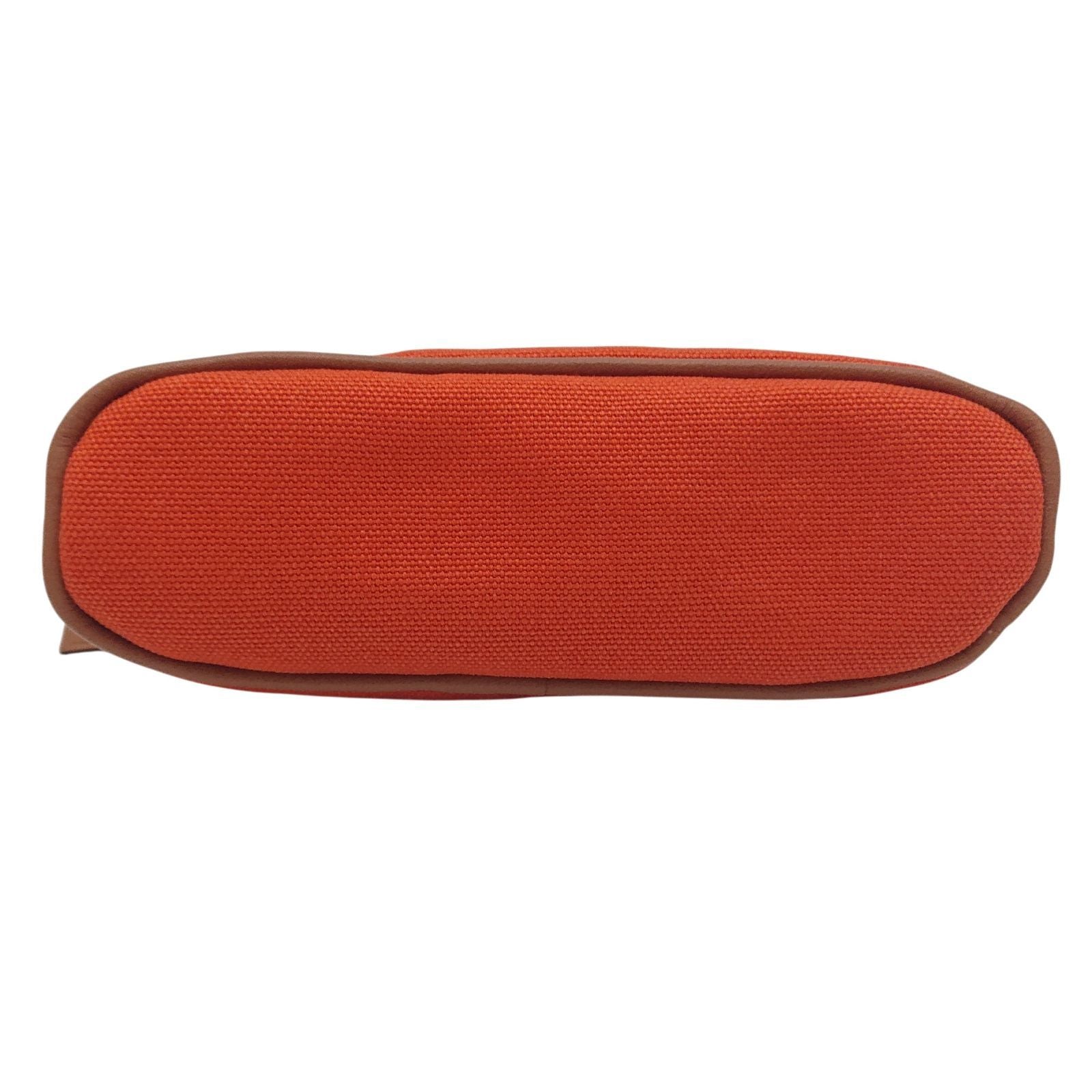 Hermes Bolide Pouch Mini Canvas Orange Silver — view 6