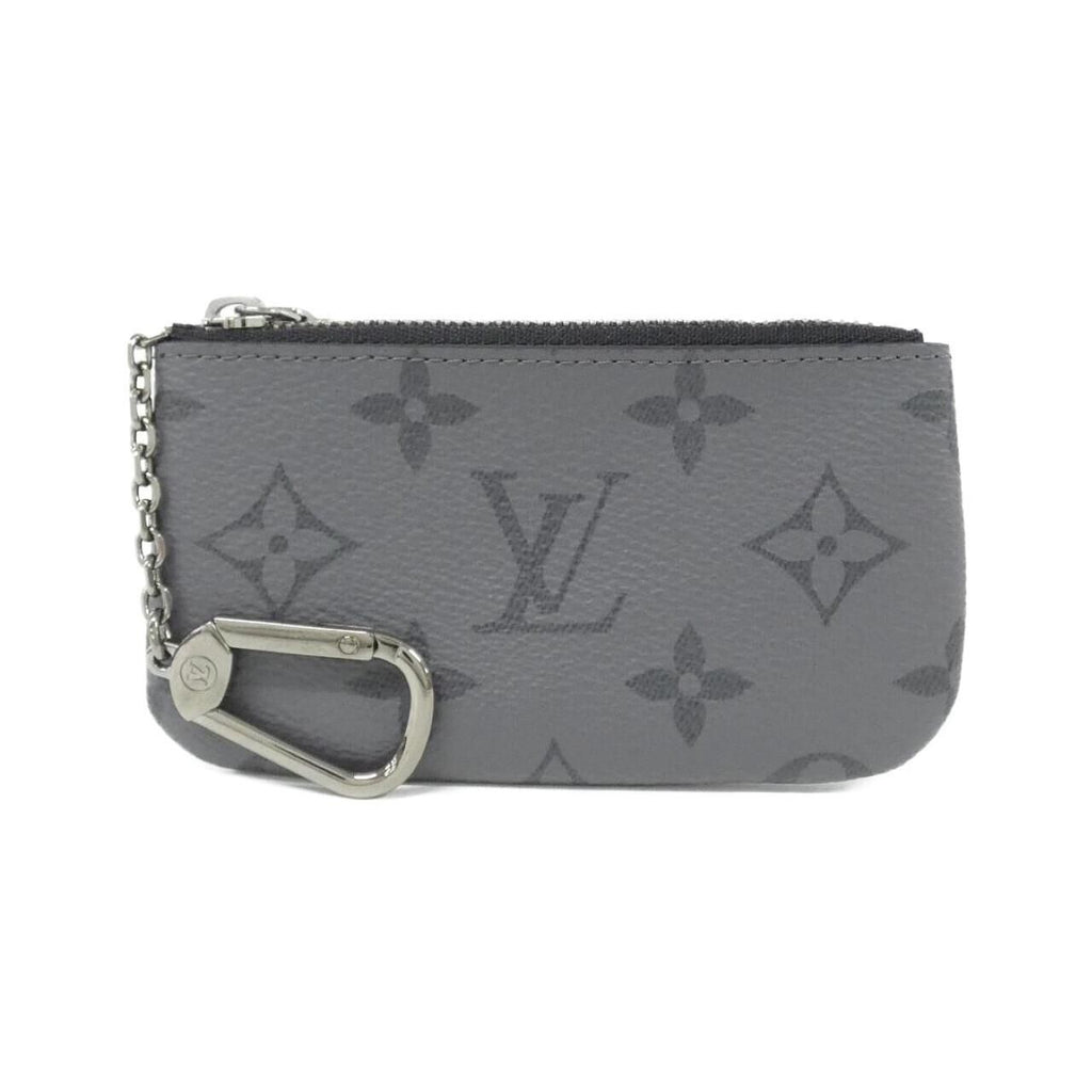 Louis Vuitton Monogram Eclipse Reverse Card Key Case Pochette Cles Coin &