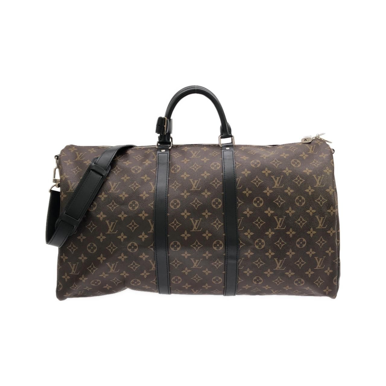 Louis Vuitton Monogram Macassar Keepall Bandouliere 55 Boston