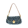 Louis Vuitton Monogram Denim Mini Pleaty Shoulder