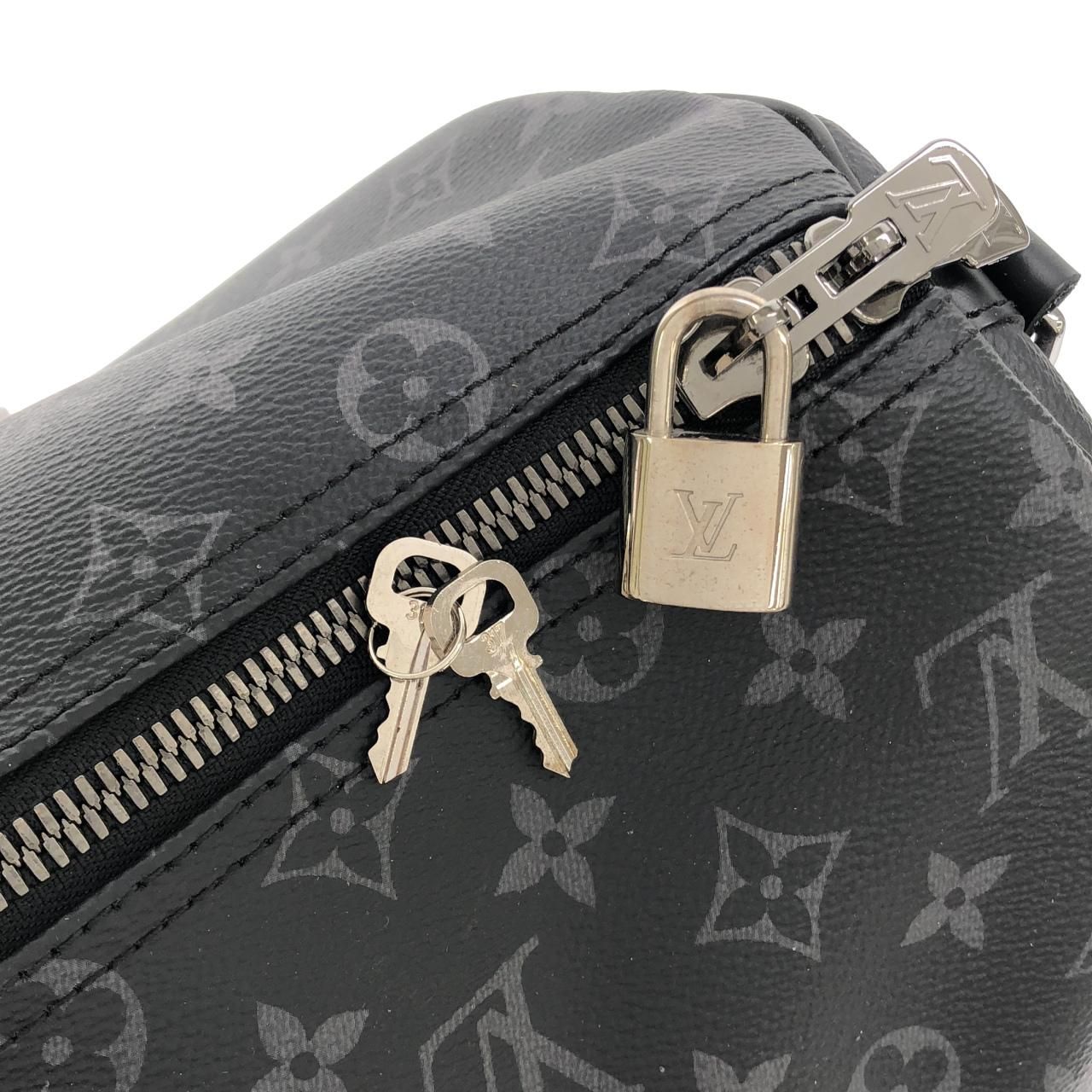 Louis Vuitton Monogram Eclipse Keepall Bandouliere 45 Boston — view 3