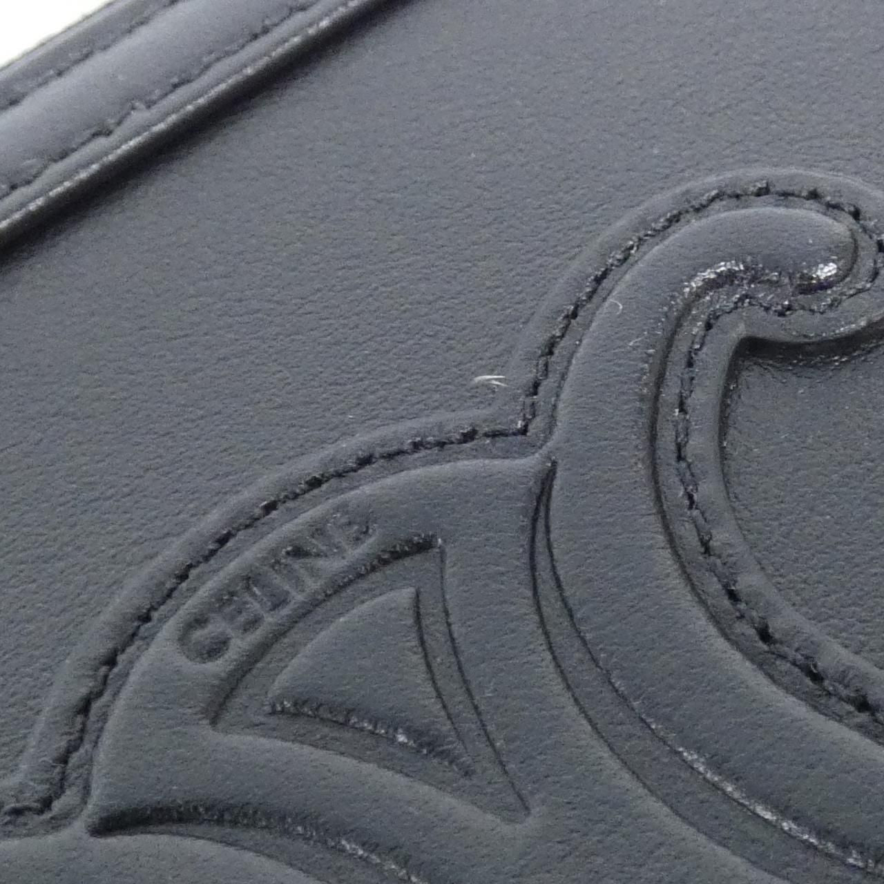Celine Chain Clutch Cuir Triomphe Dr8 — view 4