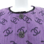 Chanel Collarless Jacket Purple — view 6