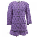 Chanel Collarless Jacket Purple