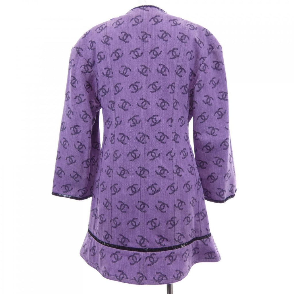 Chanel Collarless Jacket Purple — view 2