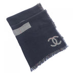 Chanel Stole Scarf Black