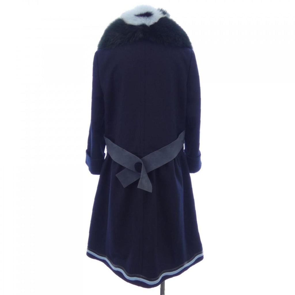 Fendi Coat Navy — view 2