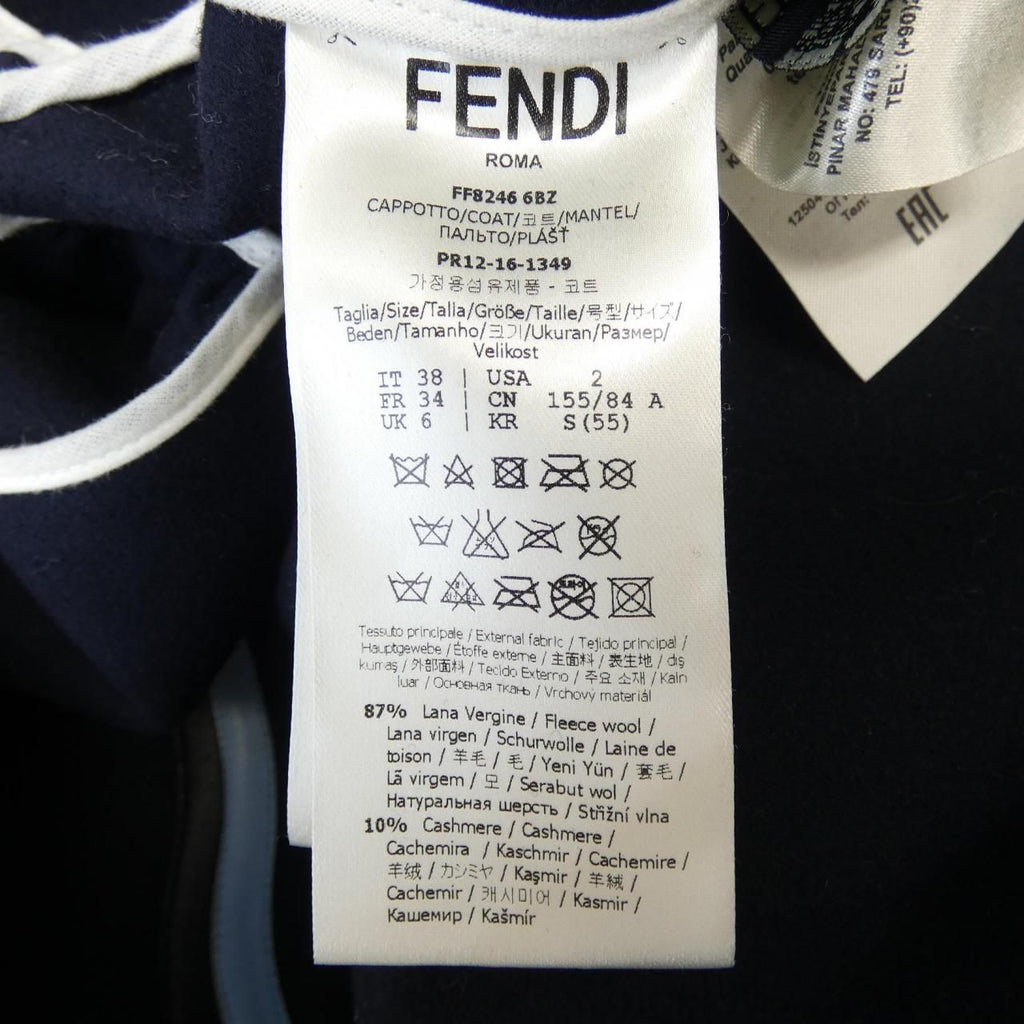 Fendi Coat Navy — view 3