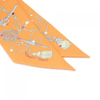 Hermes les Cles a Pois Twilly Scarf — view 2