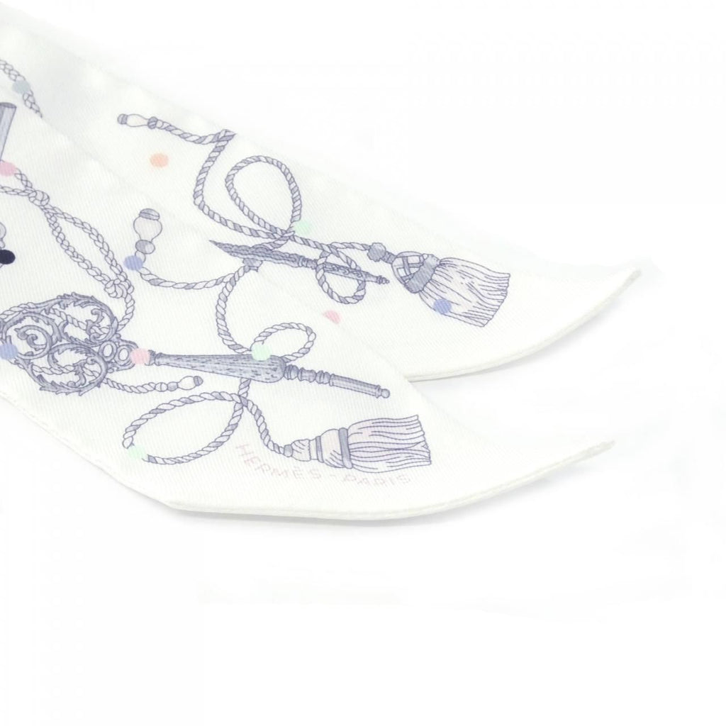 Hermes les Cles a Pois Twilly Scarf — view 2