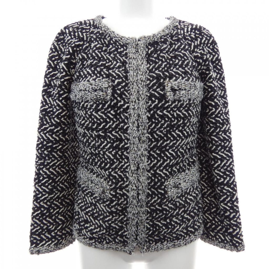 Chanel Collarless Jacket Black