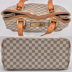 Louis Vuitton Damier Azur Hampstead MM Tote Shoulder Bag Price Negotiation — view 4