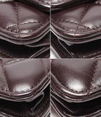 Chanel Chain Wallet Gold Quilted Lambskin Shoulder — view 5