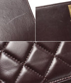 Chanel Chain Wallet Gold Quilted Lambskin Shoulder — view 8