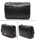 Chanel Chain Shoulder Bag Gold Single Flap Diana 25 Quilted Lambskin — view 2