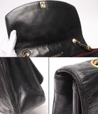 Chanel Chain Shoulder Bag Gold Single Flap Diana 25 Quilted Lambskin — view 7