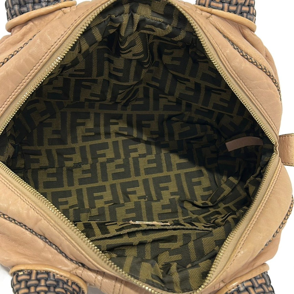 Fendi Handbag Mini Spy Bag Pink Beige Leather — view 7