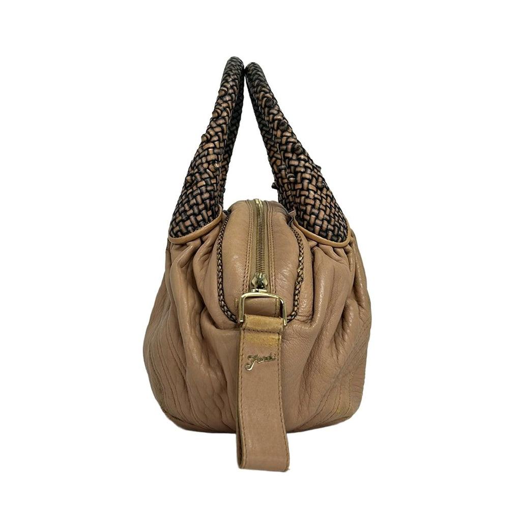 Fendi Handbag Mini Spy Bag Pink Beige Leather — view 2